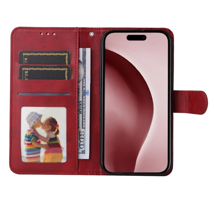 For iPhone 16 Pro Classic Calf Texture Flip Leather Phone Case