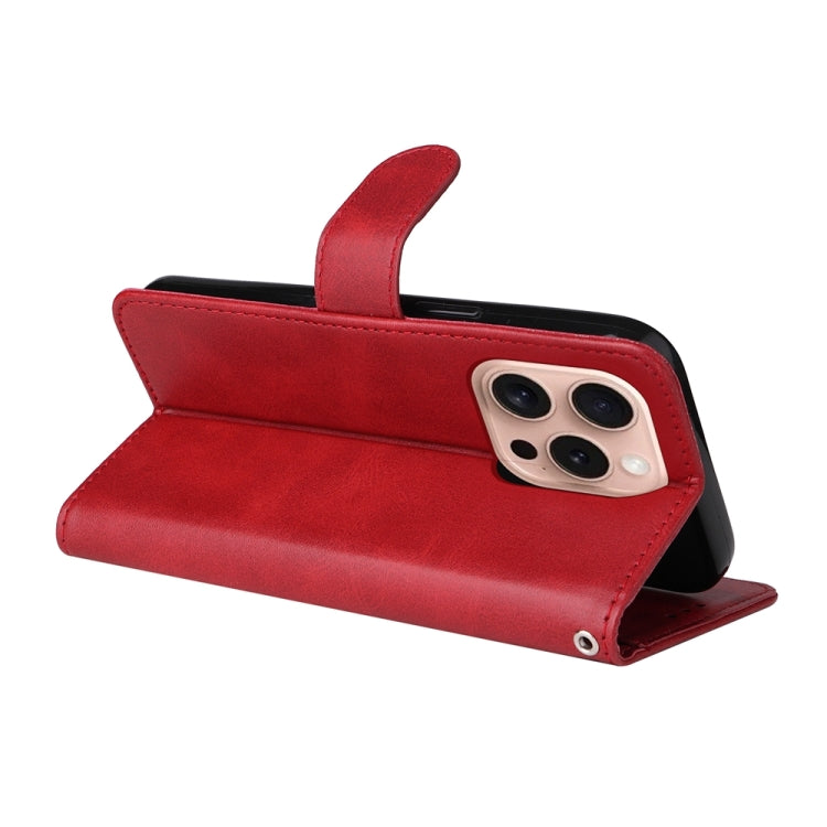 For iPhone 16 Pro Classic Calf Texture Flip Leather Phone Case