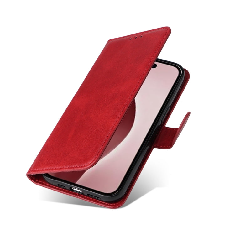 For iPhone 16 Pro Classic Calf Texture Flip Leather Phone Case