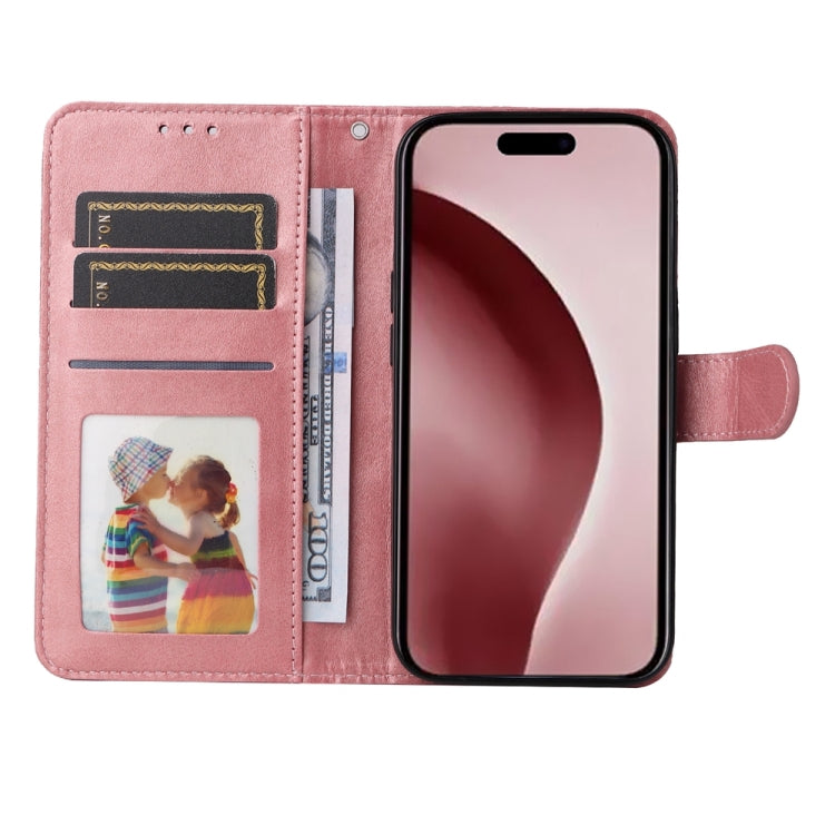 For iPhone 16 Pro Classic Calf Texture Flip Leather Phone Case