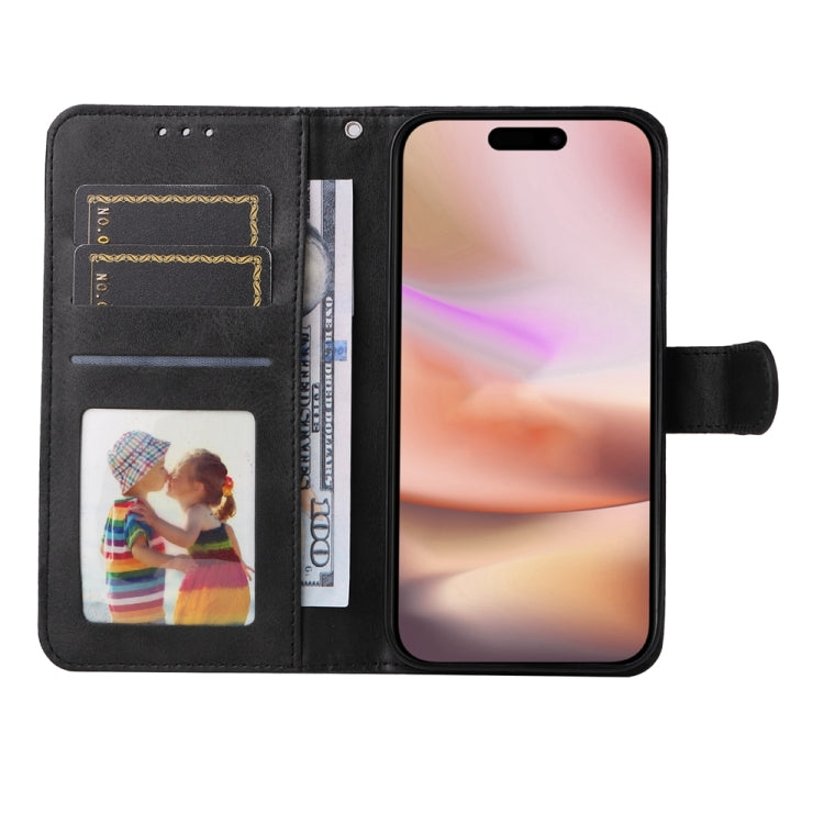 For iPhone 16 Plus Classic Calf Texture Flip Leather Phone Case
