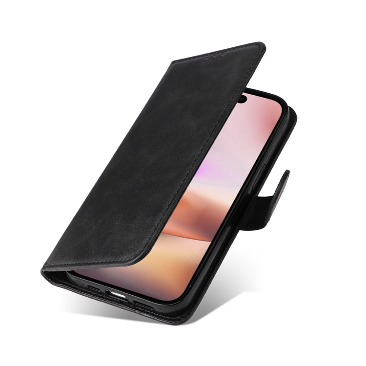 For iPhone 16 Plus Classic Calf Texture Flip Leather Phone Case