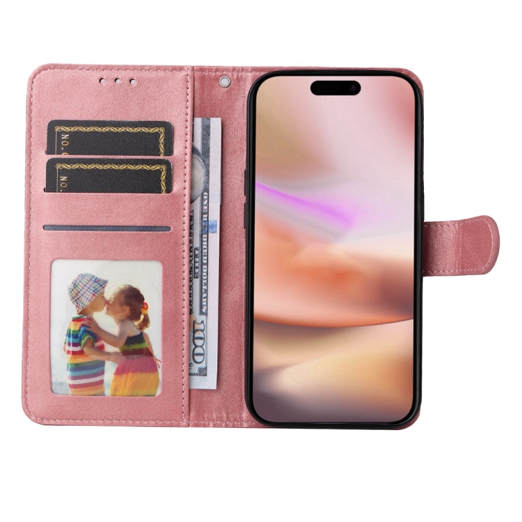 For iPhone 16 Plus Classic Calf Texture Flip Leather Phone Case