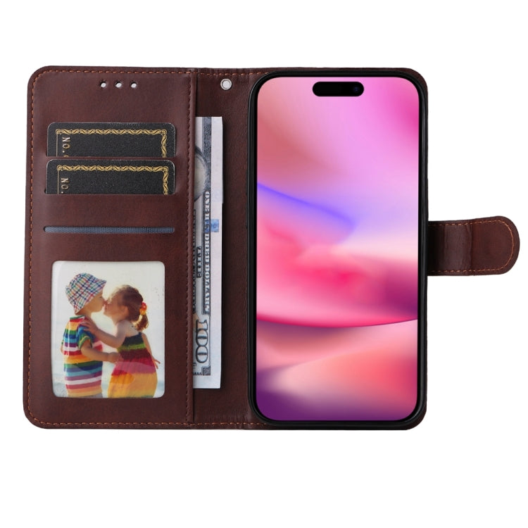 For iPhone 16 Classic Calf Texture Flip Leather Phone Case