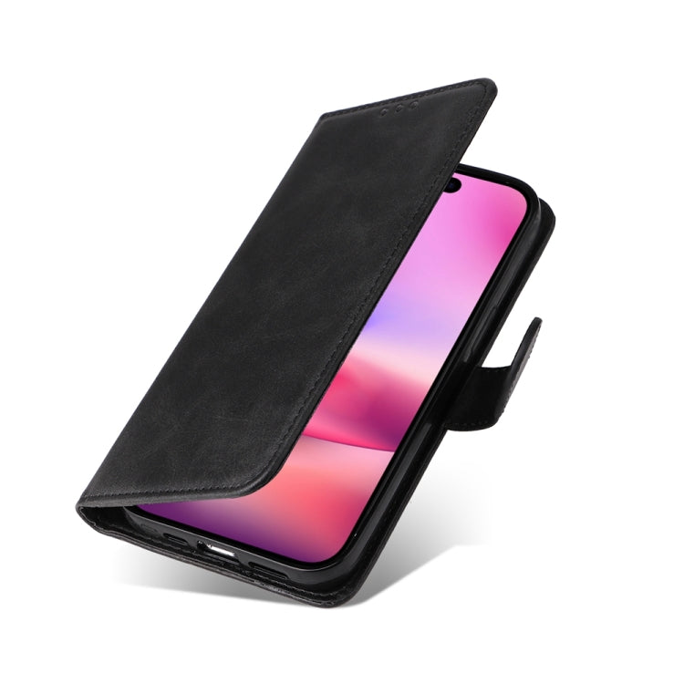 For iPhone 16 Classic Calf Texture Flip Leather Phone Case