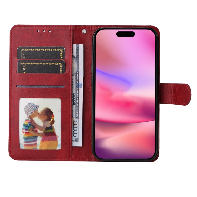 For iPhone 16 Classic Calf Texture Flip Leather Phone Case