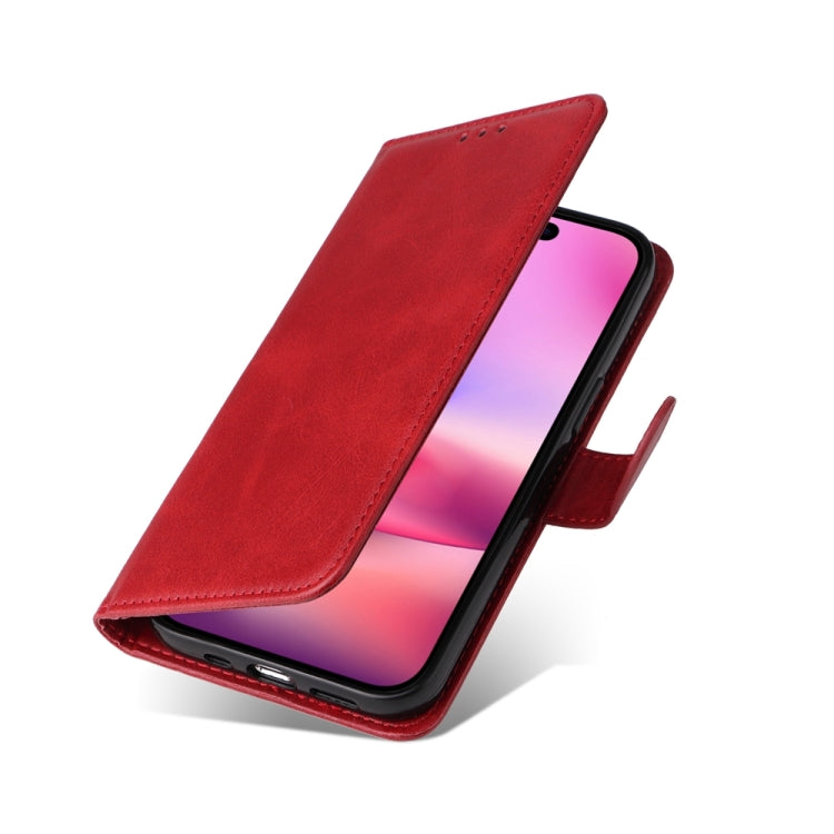 For iPhone 16 Classic Calf Texture Flip Leather Phone Case