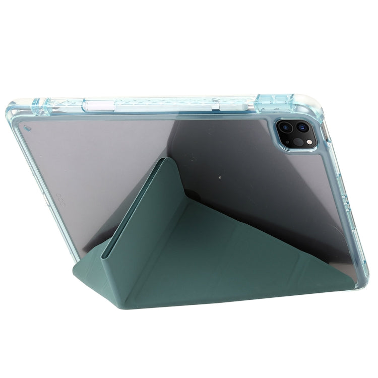 For iPad Pro 13 2025 / 2024 Clear Acrylic Deformation Leather Tablet Case