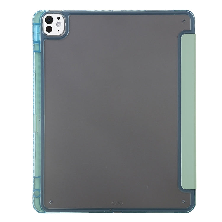 For iPad Pro 13 2025 / 2024 Clear Acrylic Deformation Leather Tablet Case