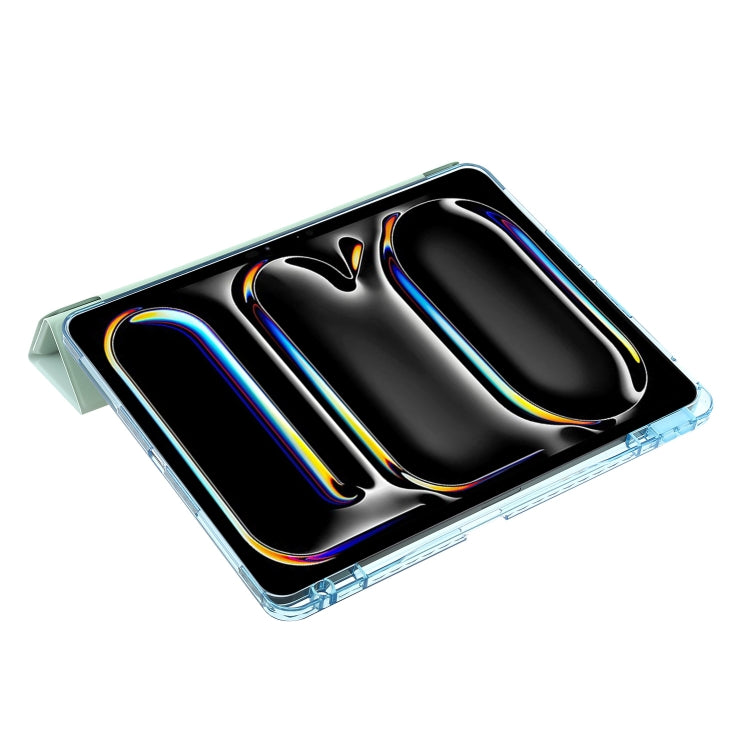 For iPad Pro 13 2025 / 2024 Clear Acrylic Deformation Leather Tablet Case