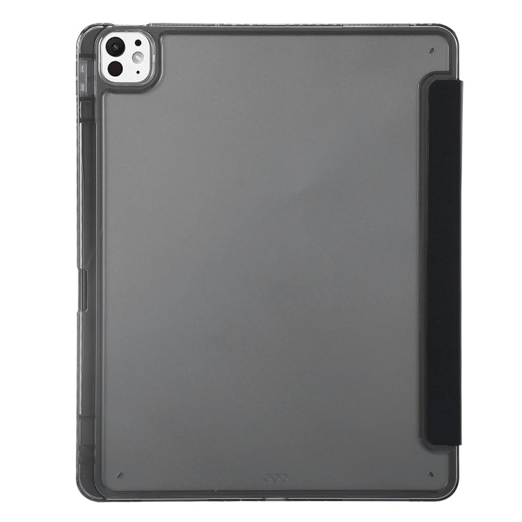 For iPad Pro 13 2025 / 2024 Clear Acrylic Deformation Leather Tablet Case