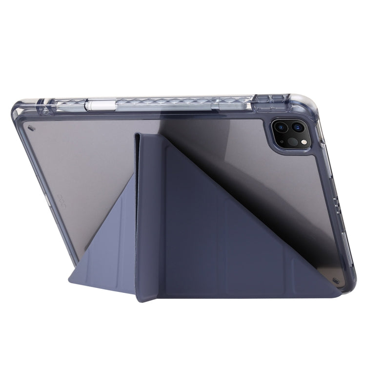 For iPad Pro 13 2025 / 2024 Clear Acrylic Deformation Leather Tablet Case