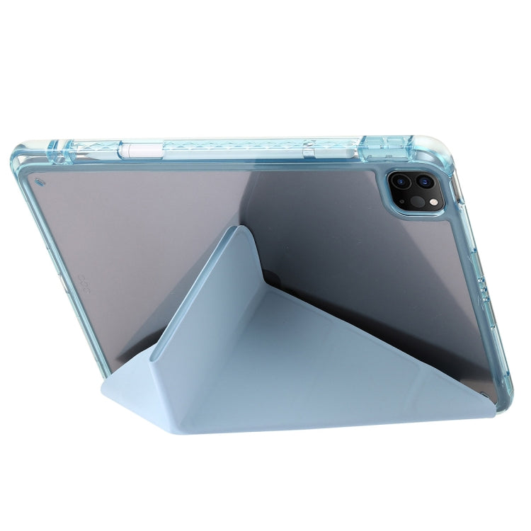 For iPad Pro 13 2025 / 2024 Clear Acrylic Deformation Leather Tablet Case