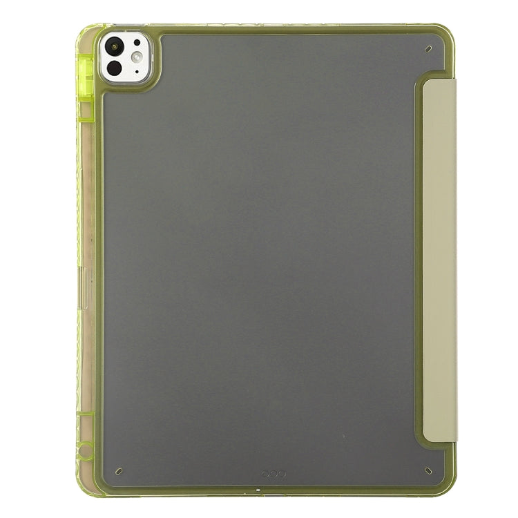 For iPad Pro 13 2025 / 2024 Clear Acrylic Deformation Leather Tablet Case