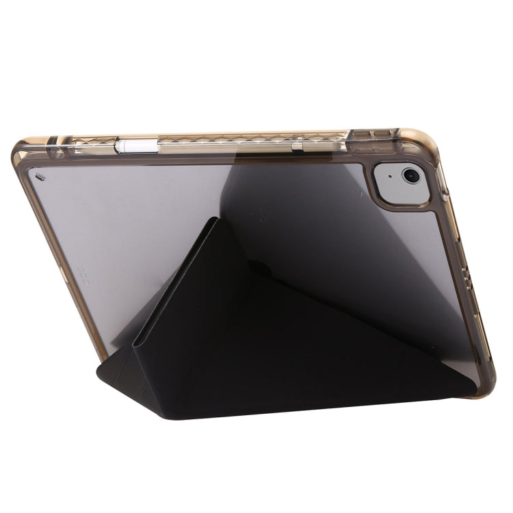 For iPad Air 13 2026 / 2025 / 2024 Clear Acrylic Deformation Leather Tablet Case