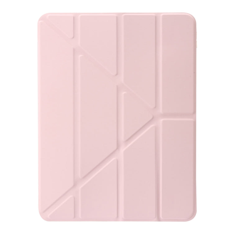 For iPad Air 13 2026 / 2025 / 2024 Clear Acrylic Deformation Leather Tablet Case