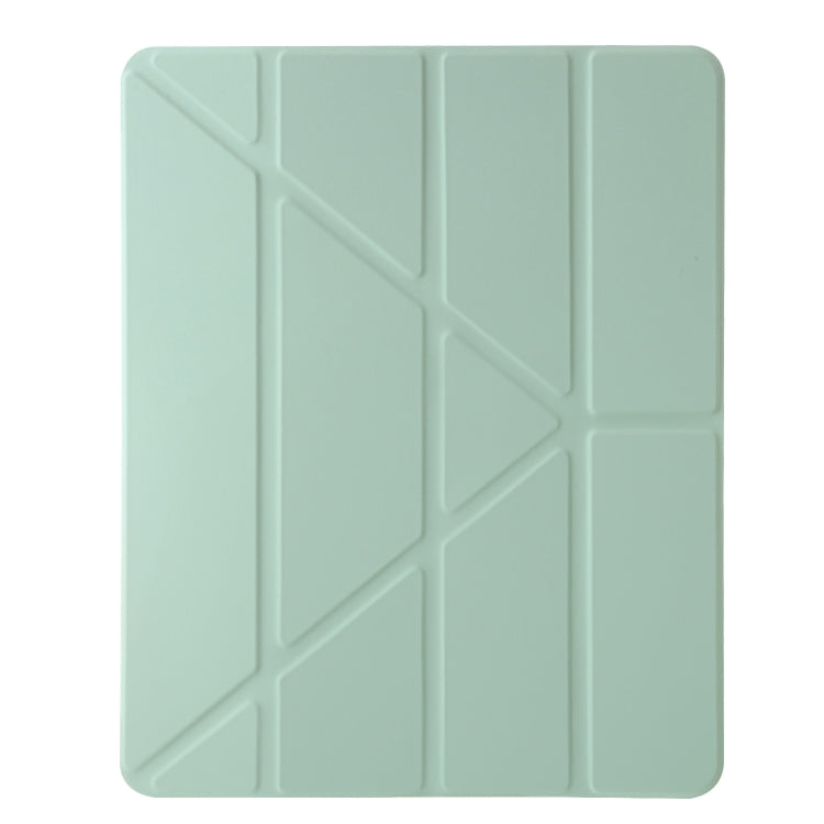For iPad Air 13 2026 / 2025 / 2024 Clear Acrylic Deformation Leather Tablet Case