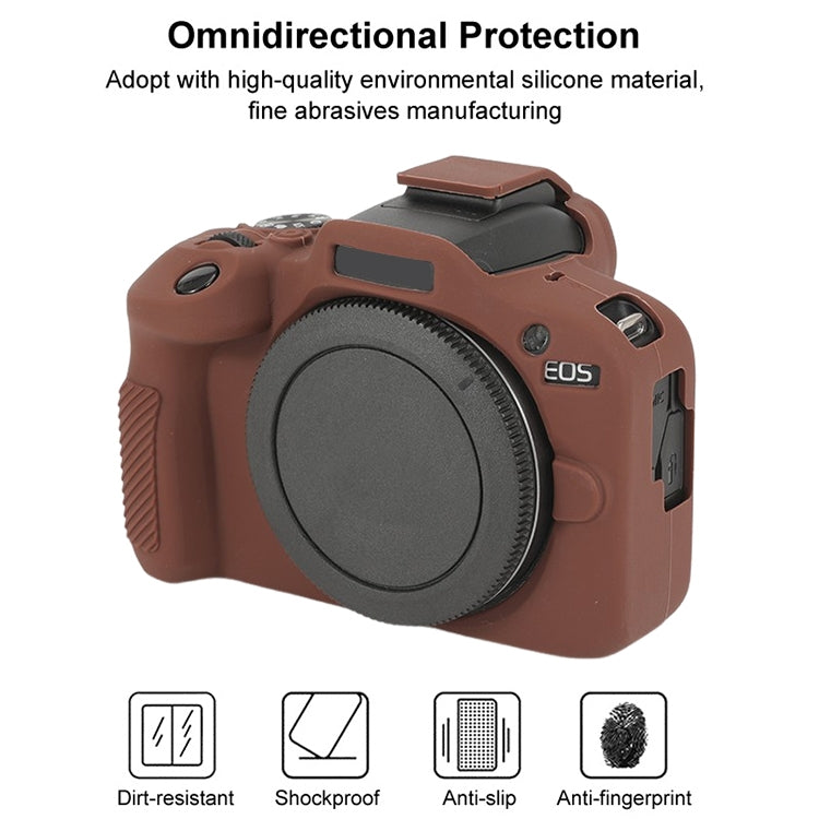 For Canon EOS R100 Glossy Soft Silicone Protective Case