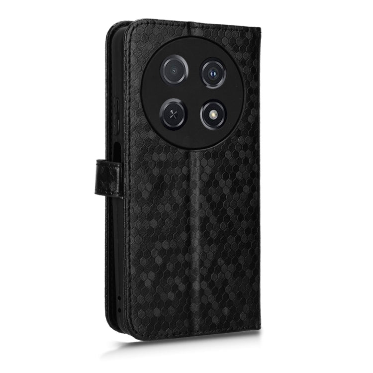 For Huawei nova 12i 4G Honeycomb Dot Texture Leather Phone Case