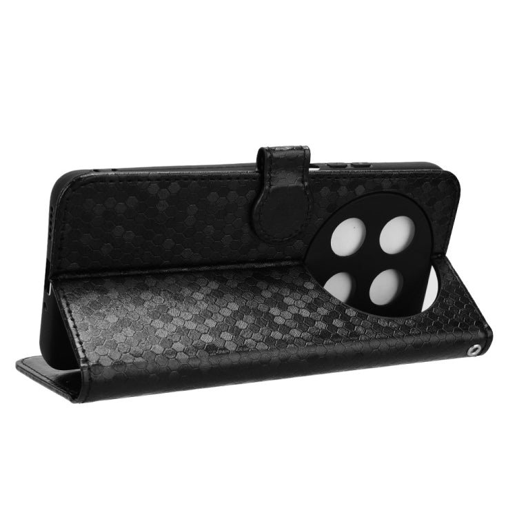 For Huawei nova 12i 4G Honeycomb Dot Texture Leather Phone Case