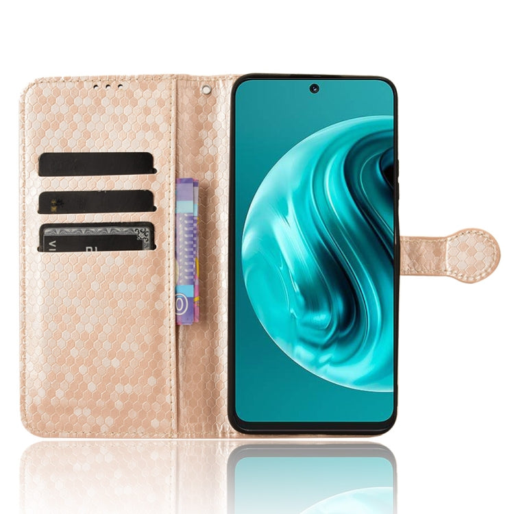 For Huawei nova 12i 4G Honeycomb Dot Texture Leather Phone Case