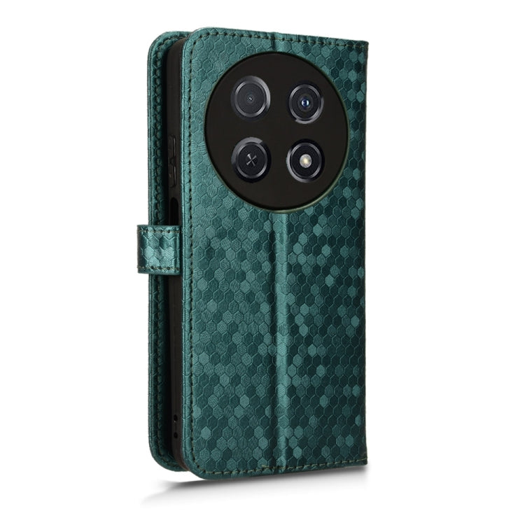 For Huawei nova 12i 4G Honeycomb Dot Texture Leather Phone Case