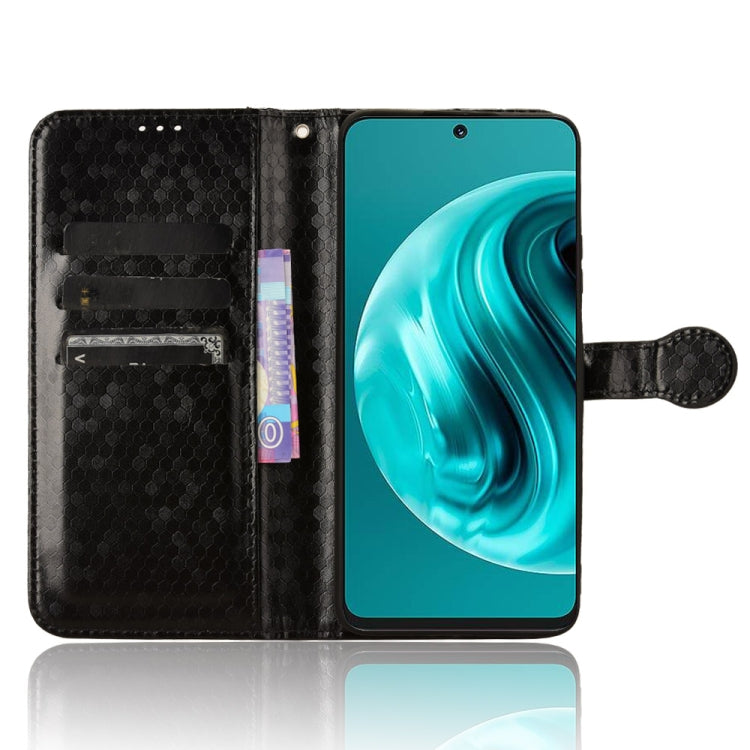 For Huawei Enjoy 70 Pro Honeycomb Dot Texture Leather Phone Case