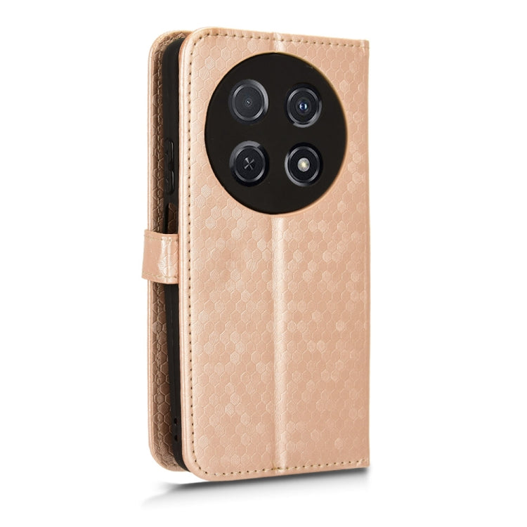 For Huawei Enjoy 70 Pro Honeycomb Dot Texture Leather Phone Case
