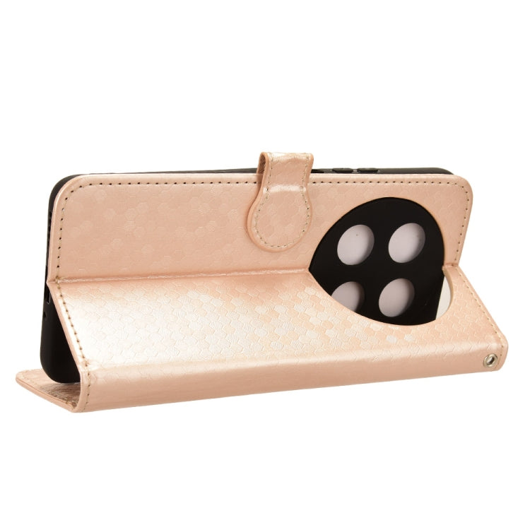 For Huawei Enjoy 70 Pro Honeycomb Dot Texture Leather Phone Case