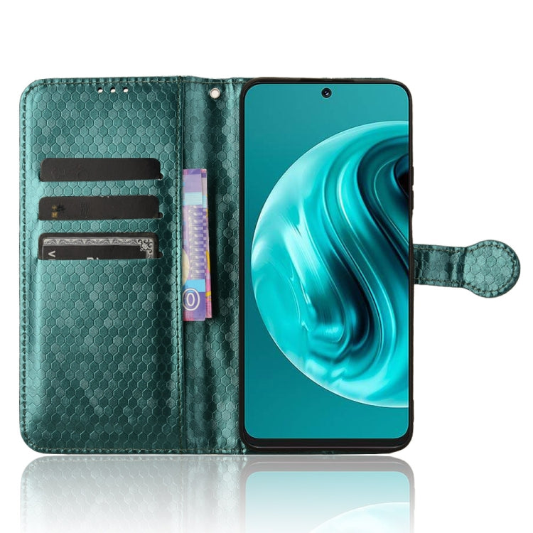 For Huawei Enjoy 70 Pro Honeycomb Dot Texture Leather Phone Case