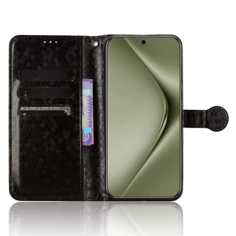 For Huawei Pura 70 Ultra Honeycomb Dot Texture Leather Phone Case