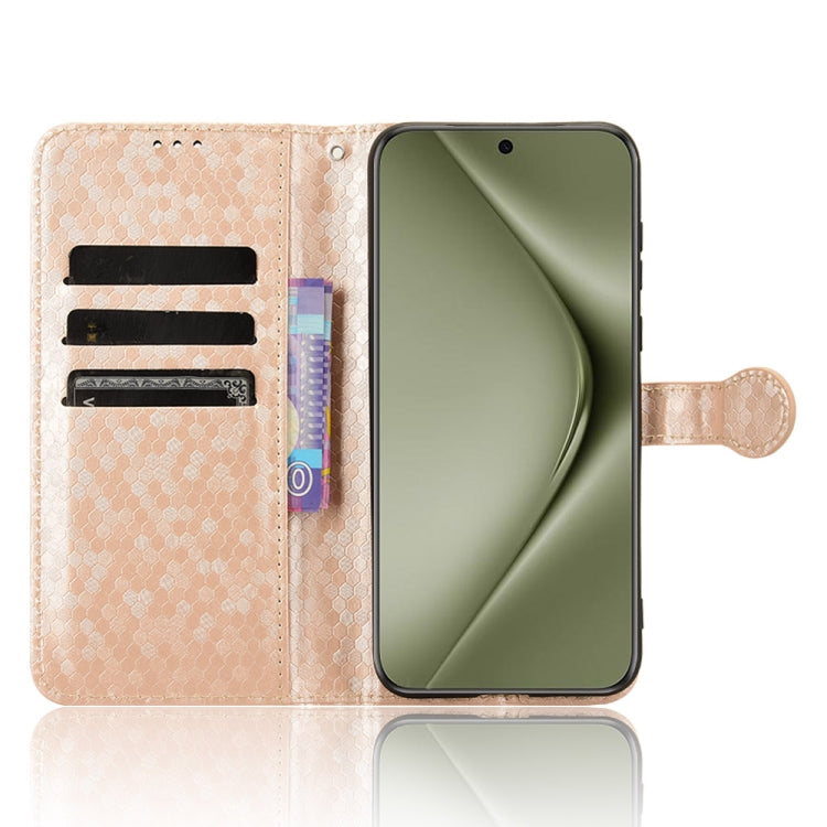 For Huawei Pura 70 Ultra Honeycomb Dot Texture Leather Phone Case