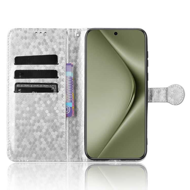 For Huawei Pura 70 Ultra Honeycomb Dot Texture Leather Phone Case