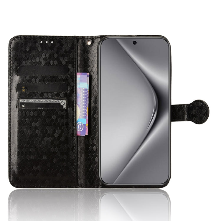 For Huawei Pura 70 Honeycomb Dot Texture Leather Phone Case