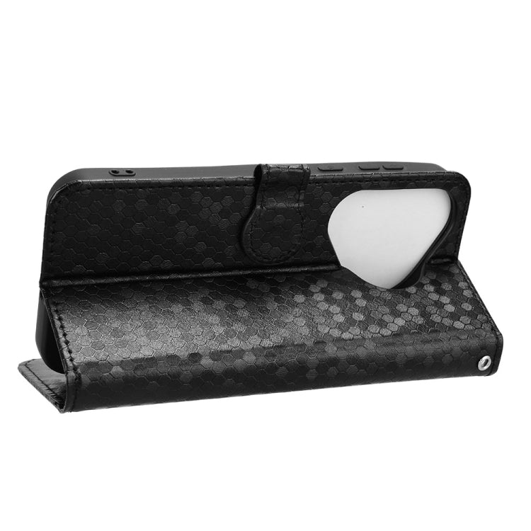 For Huawei Pura 70 Honeycomb Dot Texture Leather Phone Case