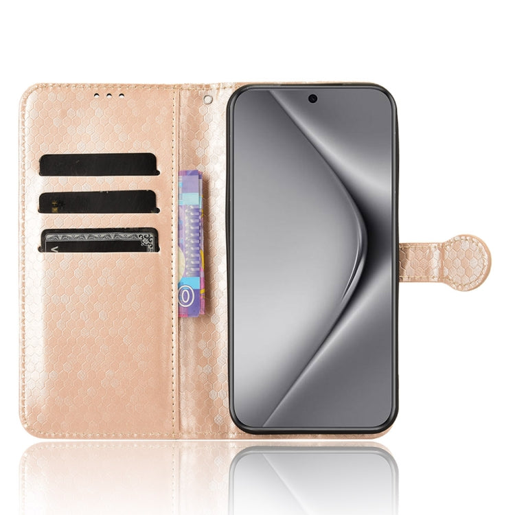 For Huawei Pura 70 Honeycomb Dot Texture Leather Phone Case