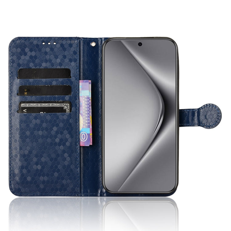 For Huawei Pura 70 Honeycomb Dot Texture Leather Phone Case