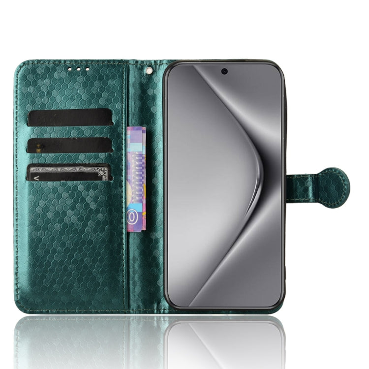 For Huawei Pura 70 Honeycomb Dot Texture Leather Phone Case