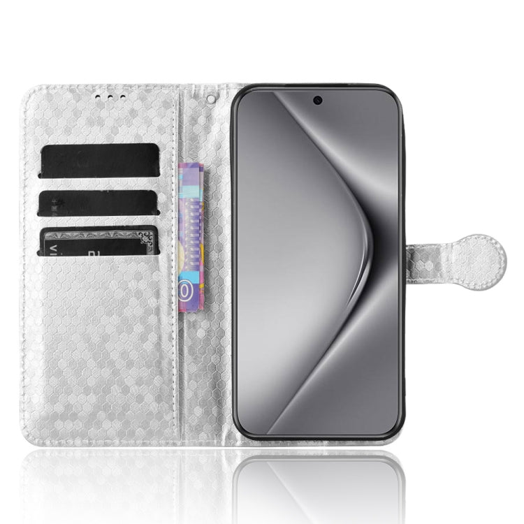 For Huawei Pura 70 Honeycomb Dot Texture Leather Phone Case