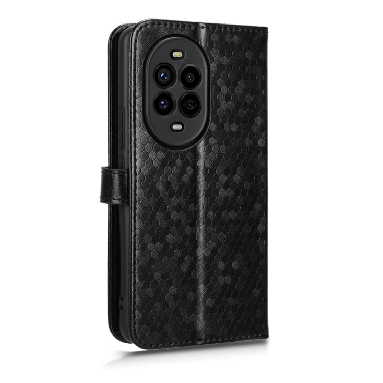 For Huawei nova 13 Pro 5G Honeycomb Dot Texture Leather Phone Case
