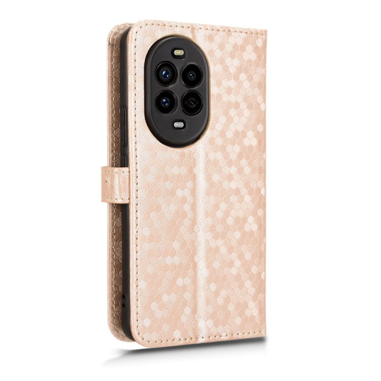 For Huawei nova 13 Pro 5G Honeycomb Dot Texture Leather Phone Case