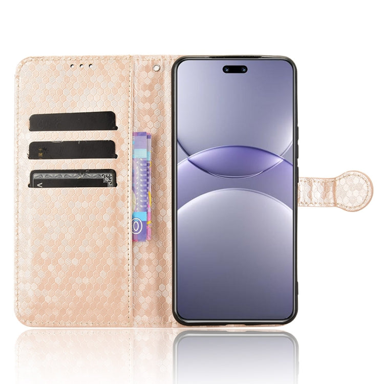 For Huawei nova 13 Pro 5G Honeycomb Dot Texture Leather Phone Case
