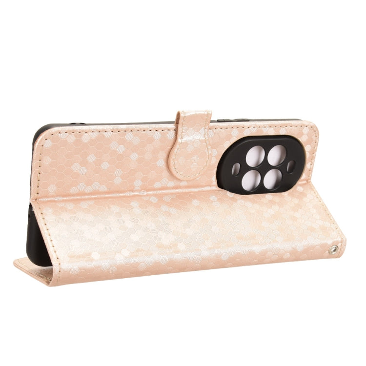 For Huawei nova 13 Pro 5G Honeycomb Dot Texture Leather Phone Case