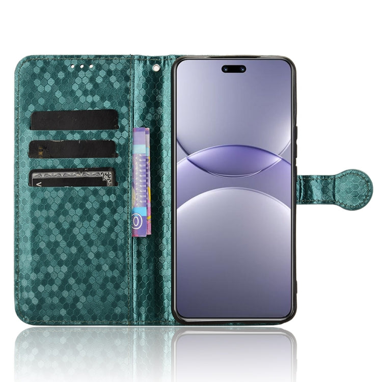 For Huawei nova 13 Pro 5G Honeycomb Dot Texture Leather Phone Case