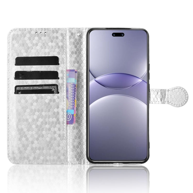 For Huawei nova 13 Pro 5G Honeycomb Dot Texture Leather Phone Case