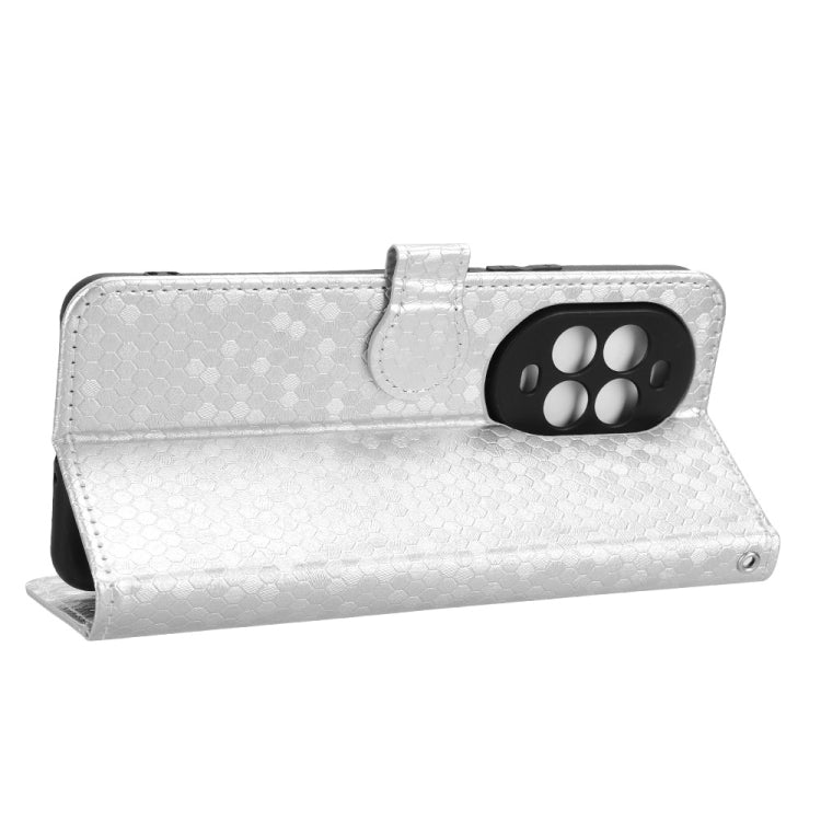 For Huawei nova 13 Pro 5G Honeycomb Dot Texture Leather Phone Case