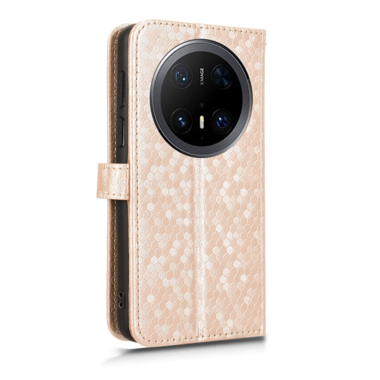 For Huawei Mate 70 Pro / 70 Pro+ Honeycomb Dot Texture Leather Phone Case