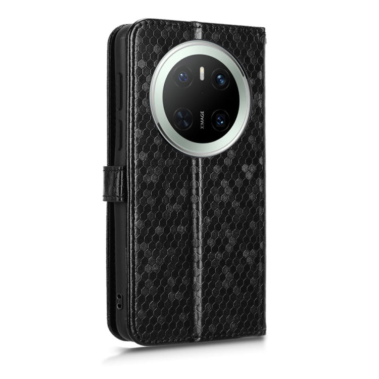 For Huawei Mate 70 Honeycomb Dot Texture Leather Phone Case