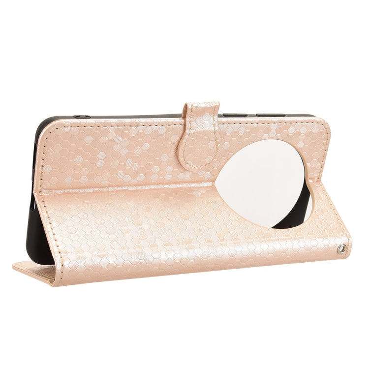 For Huawei Mate 70 Honeycomb Dot Texture Leather Phone Case