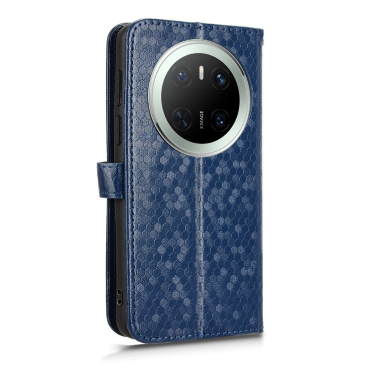 For Huawei Mate 70 Honeycomb Dot Texture Leather Phone Case